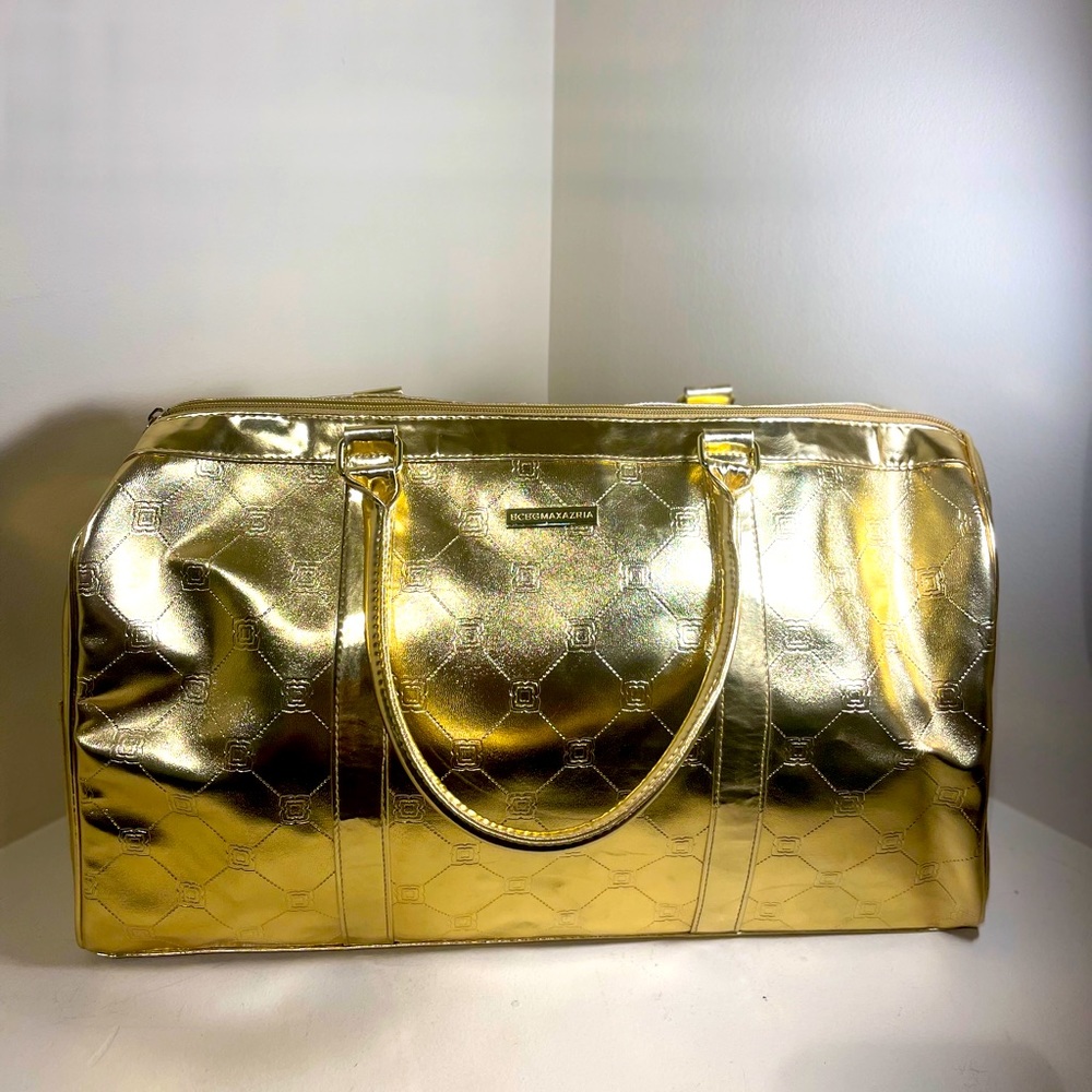 ❤️BCBG Gold Metallic Overnight Duffle Bag❤️